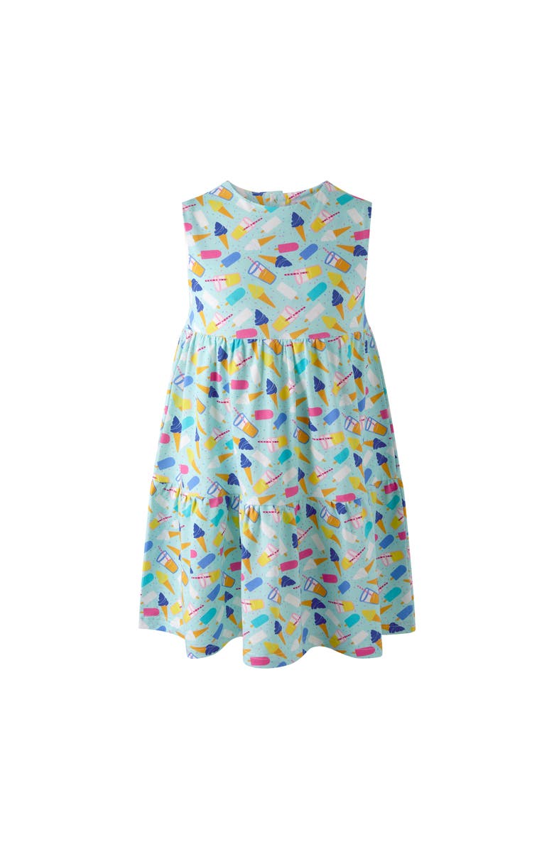 Rachel Riley Ice Cream Jersey Dress, Main, color, Blue