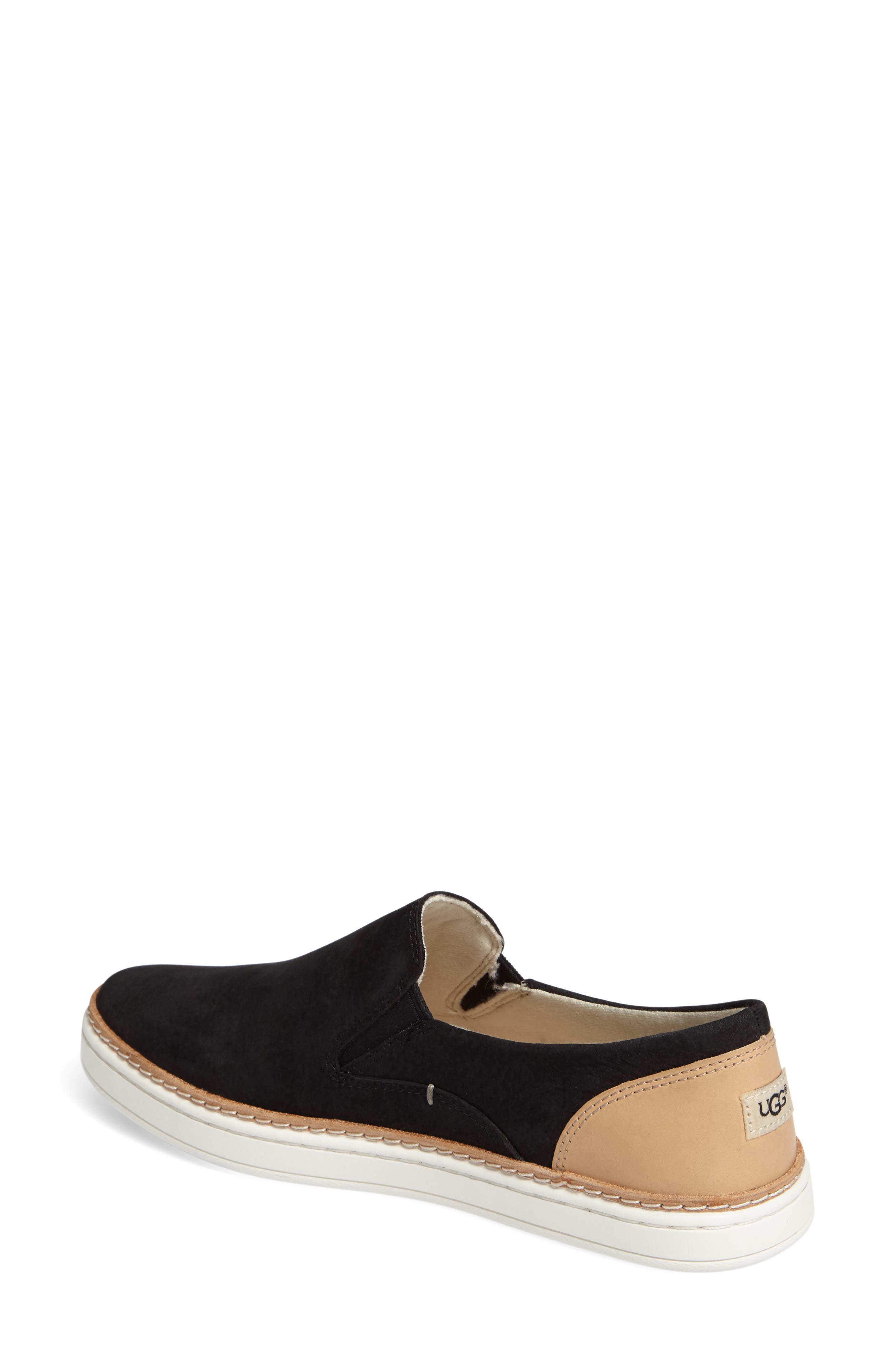 Adley Sneaker, Alternate, color, BLACK NUBUCK LEATHER