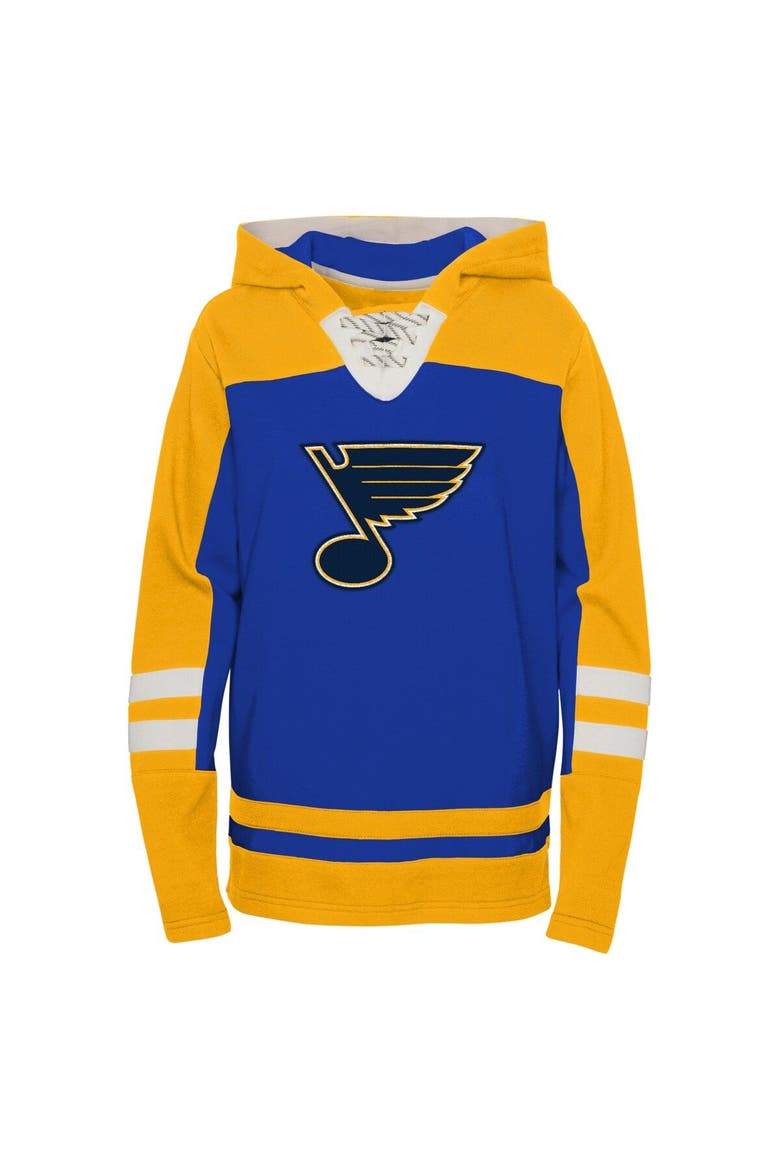Preschool Blue St. Louis Blues Ageless Revisited Lace-Up V-Neck Pullover Hoodie, Alternate, color, Blue