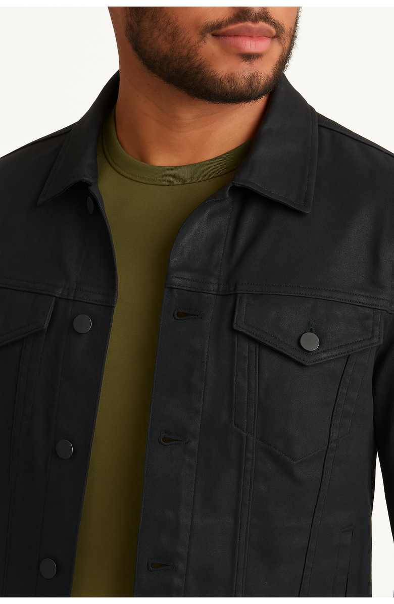 Monfrère Dean Jacket, Alternate, color, Coated Noir