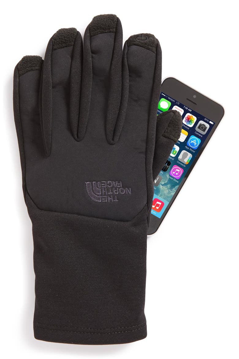 'Canyonwall' Etip Gloves, Alternate, color, THE NORTH FACE BLACK