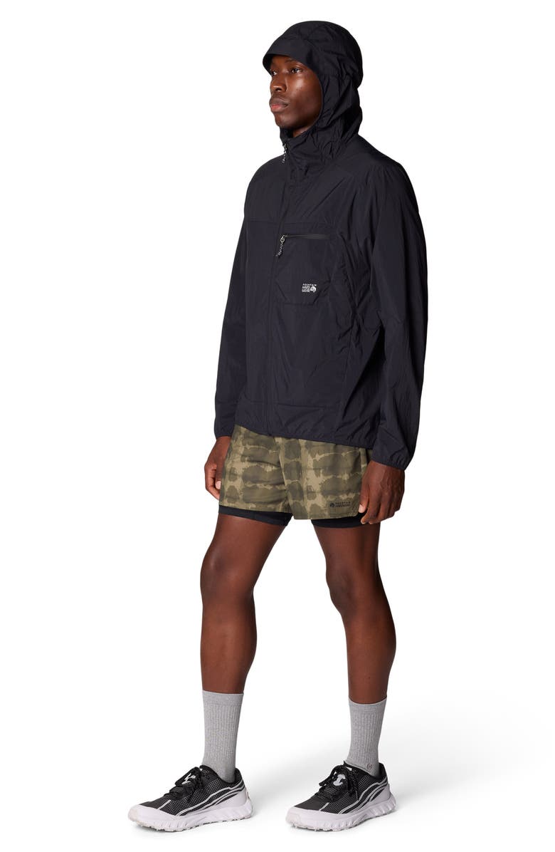 Mountain Hardwear Wind Veil<sup>™</sup> Hooded Jacket, Alternate, color, Black