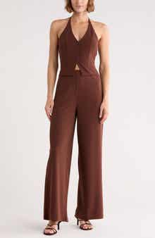 Halter Neck Vest Jumpsuit