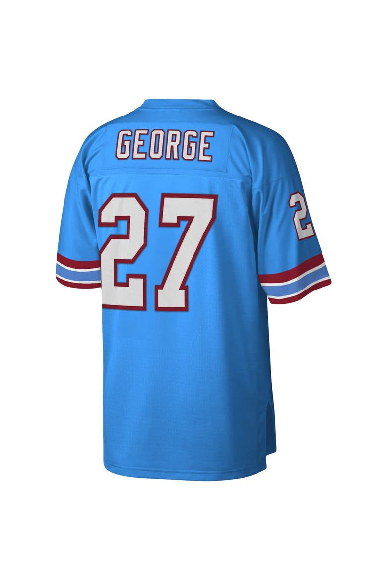 Men's Mitchell & Ness Eddie George Light Blue Houston Oilers Legacy Replica Jersey, Alternate, color, Light Blue