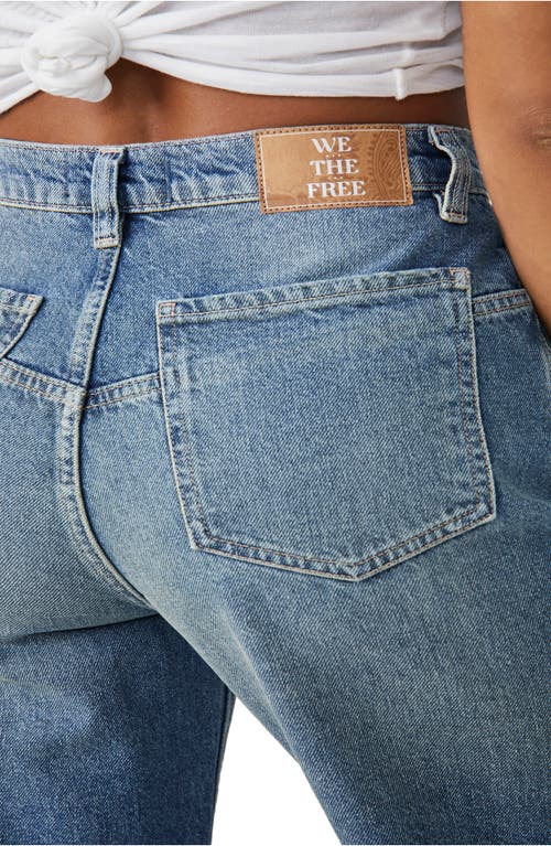 Free People We The Free Tinsley High Waist Baggy Jeans In Hazey Blue