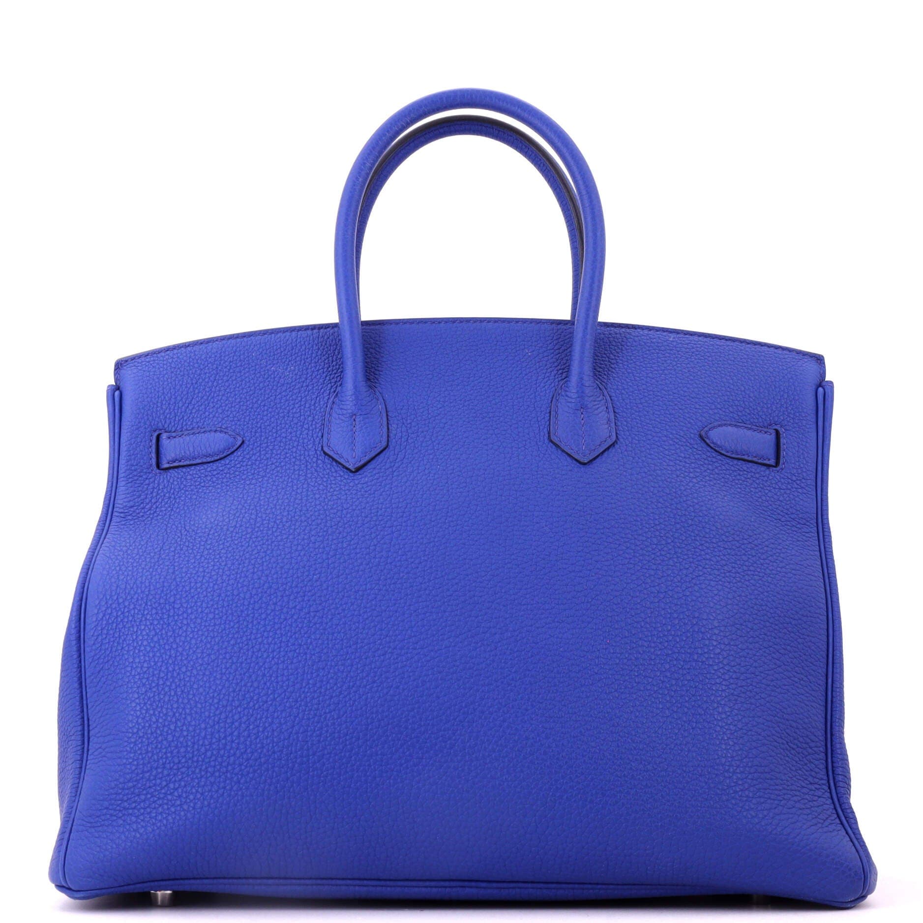 Birkin Handbag Blue Togo with Palladium Hardware 35, Alternate, color, Blue