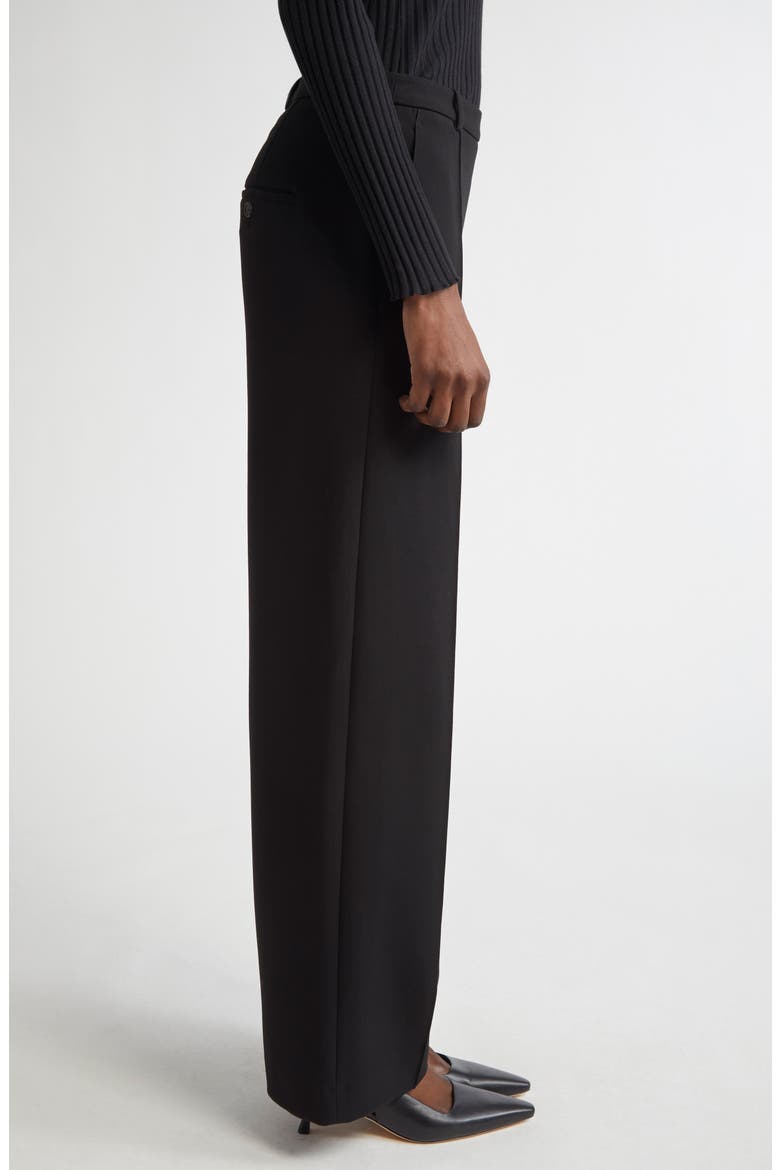 High Waist Wide Leg Pants, Alternate, color, BLACK