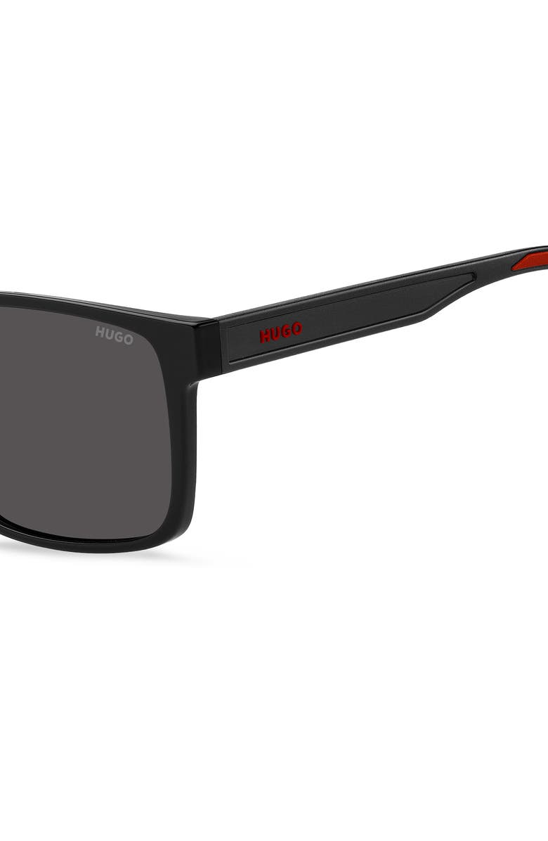 BOSS 57mm Navigator Sunglasses, Alternate, color, Black/ Grey