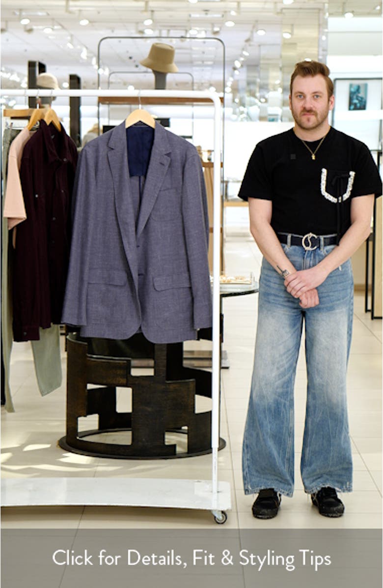 Ghost Melange Wool & Linen Blend Sport Coat, sales video thumbnail