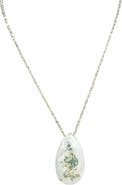 MADISON BEVERLY HILLS Solar Quartz Ivory Green Necklace