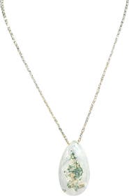 MADISON BEVERLY HILLS Solar Quartz Ivory Green Necklace