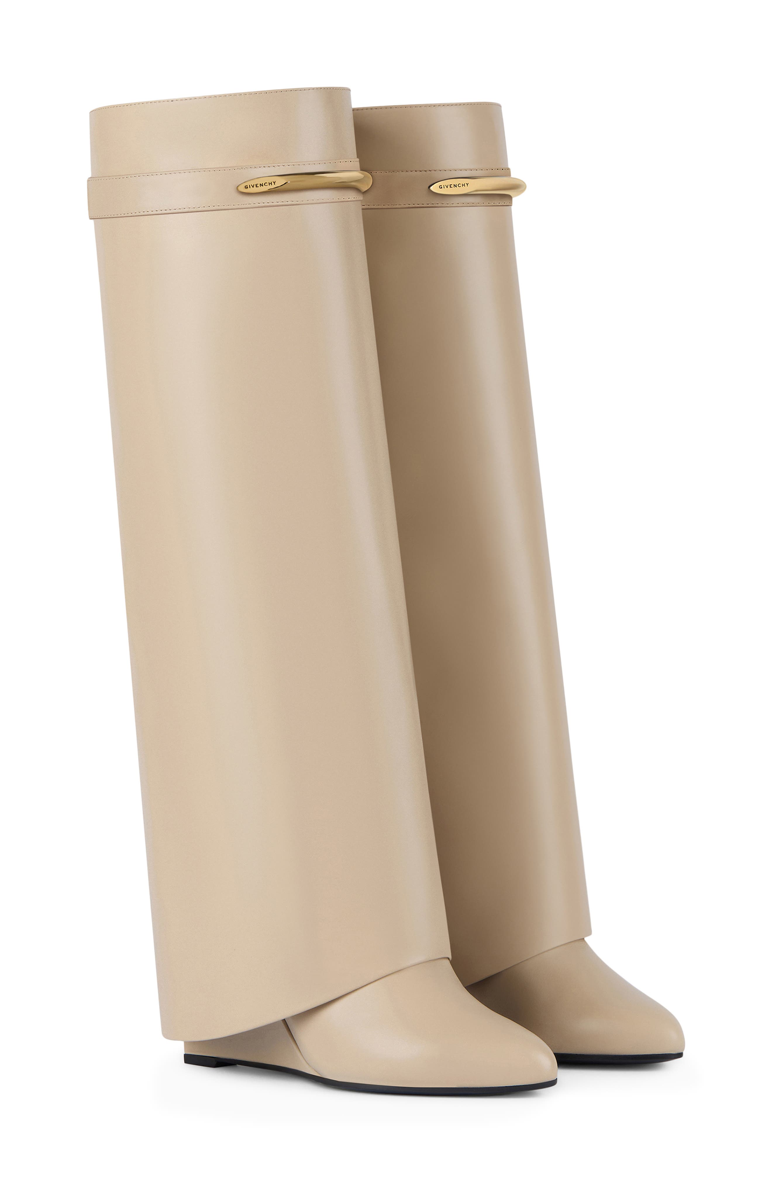 Shark Pinch Tall Boot, Alternate, color, BEIGE