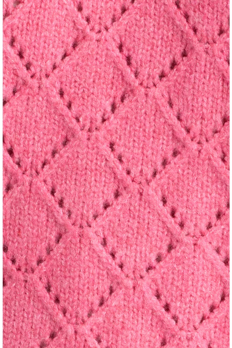 Vitosha Pointelle Crewneck Sweater, Alternate, color, FUCHSIA