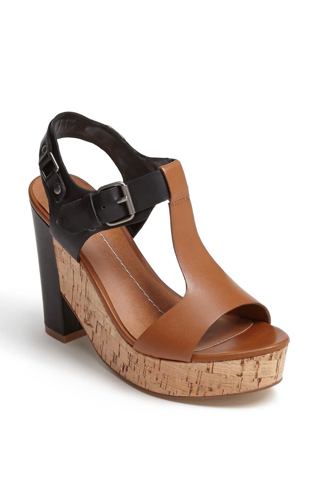 DV by Dolce Vita 'Jaye' Sandal, Main, color, COGNAC/ BLACK