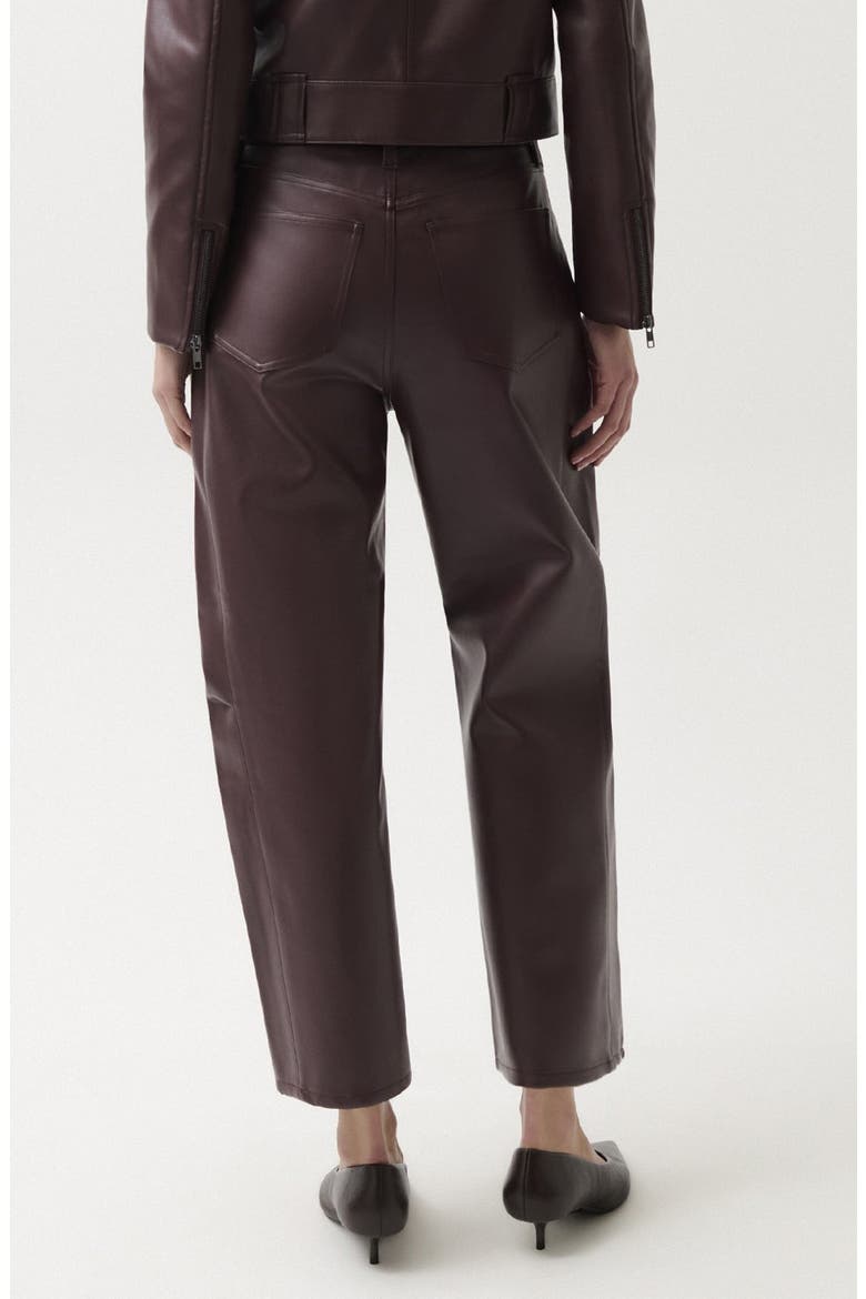 Eli Coated Ankle Barrel Leg Jeans, Alternate, color, CABERNET