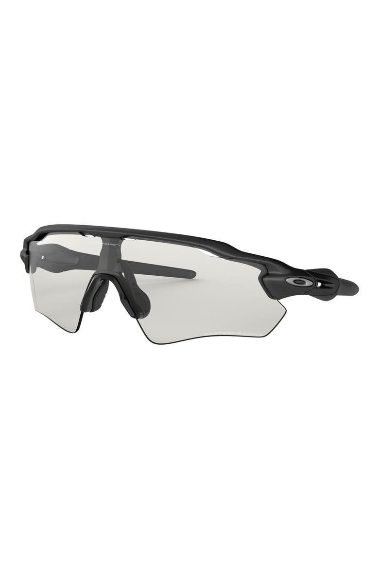 Radar® EV Path 138mm Polarized Photochromic Shield Wrap Sunglasses, Alternate, color, STEEL/ BLACK