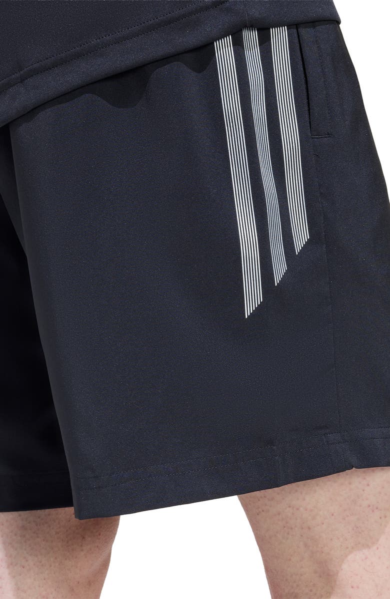 adidas Lightweight Regular Fit Drawstring Shorts, Alternate, color, Black