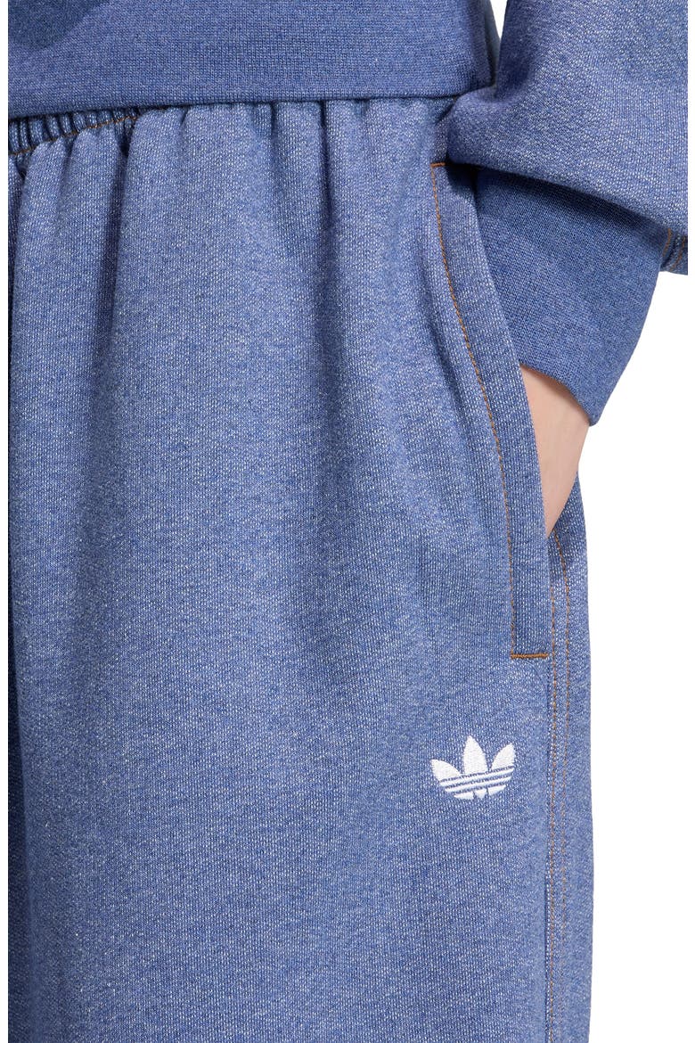 Trefoil Essentials Fleece Sweatpants, Alternate, color, CREW BLUE MEL