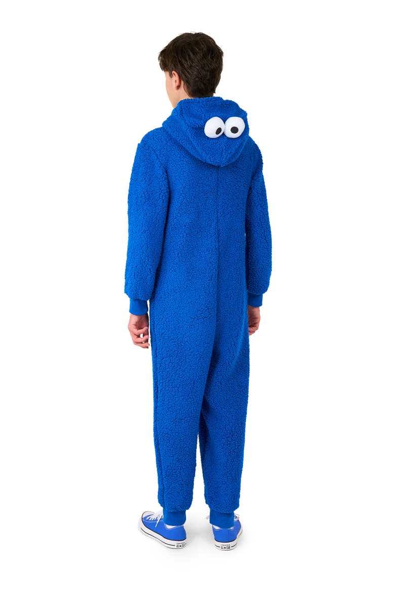 Kids' Sesame Street® Cookie Monster Jumpsuit, Alternate, color, BLUE