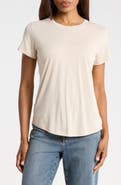 Vince Crewneck Shirt Tail T-Shirt