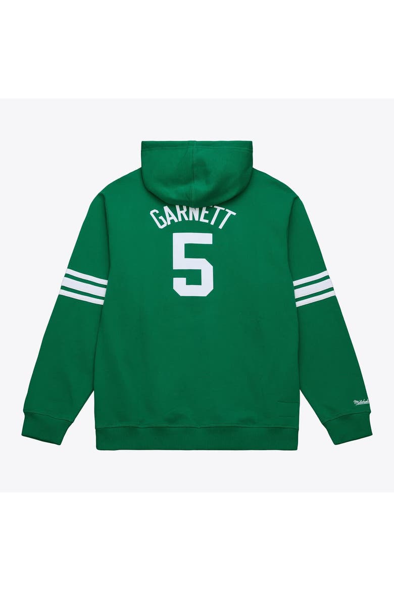 Men's Mitchell & Ness Kevin Garnett Kelly Green Boston Celtics Name & Number Hoodie, Alternate, color, Kelly Green