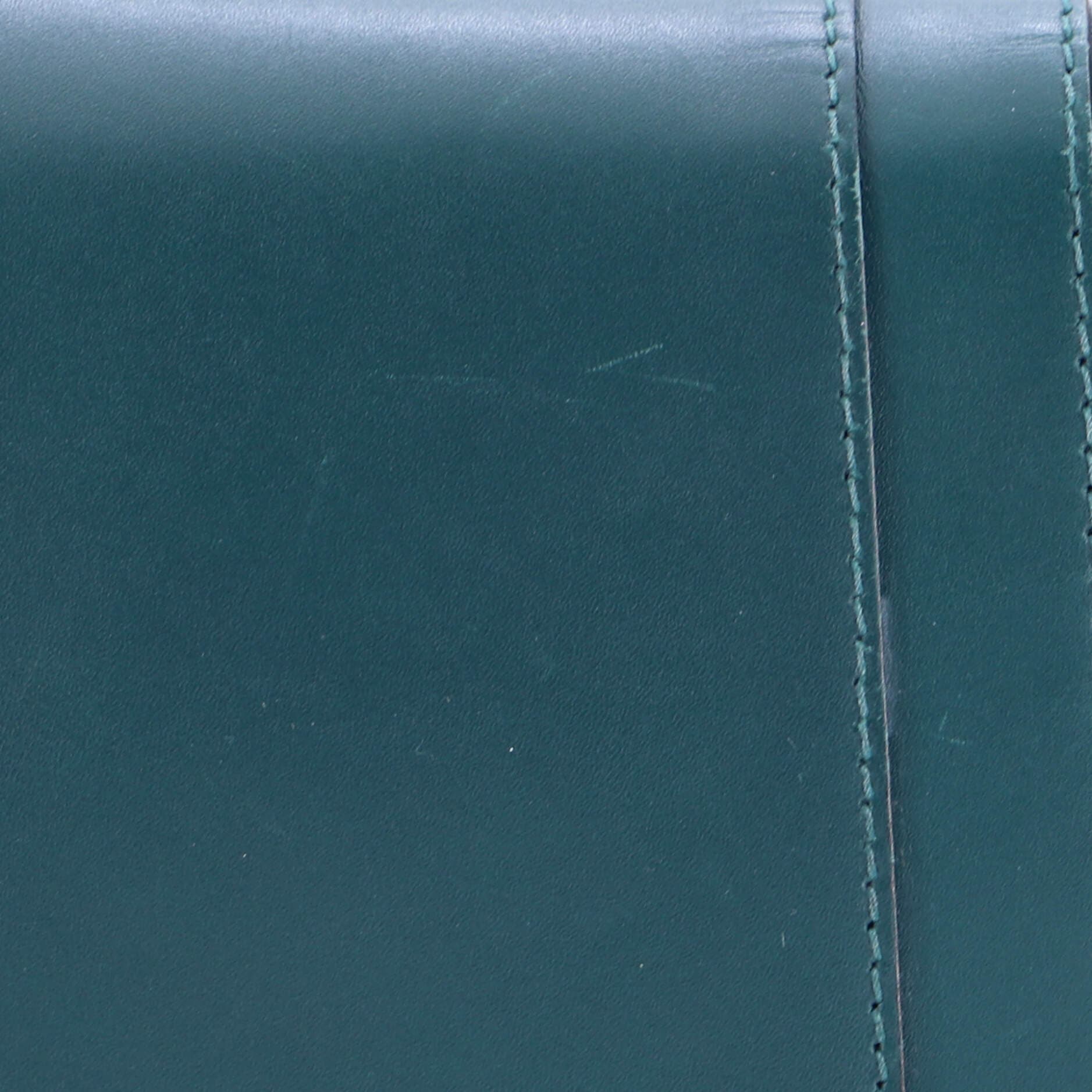 Serpenti Forever Square Shoulder Bag Leather Small, Alternate, color, Green