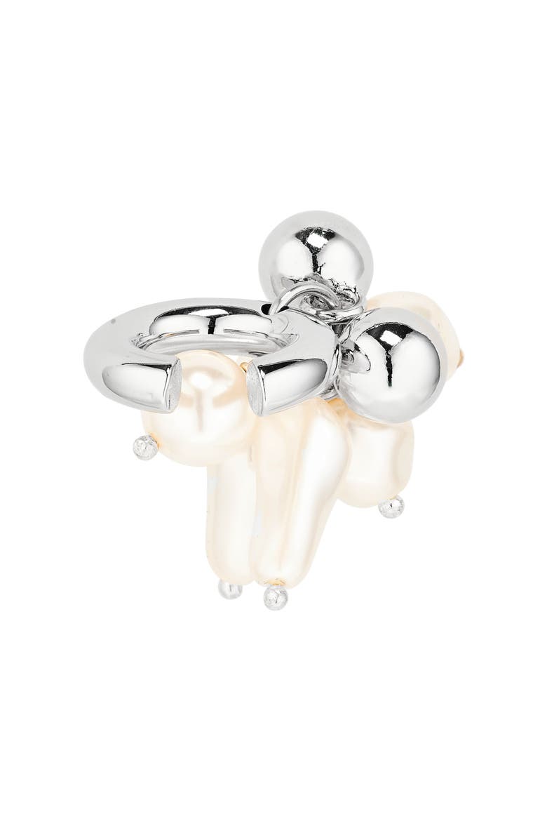 Abbey Ear Cuff, Alternate, color, PALLADIUM