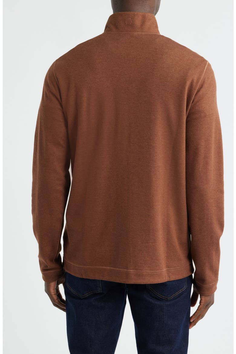 Icon Reversible Quarter Zip, Alternate, color, RUST/ OATMEAL
