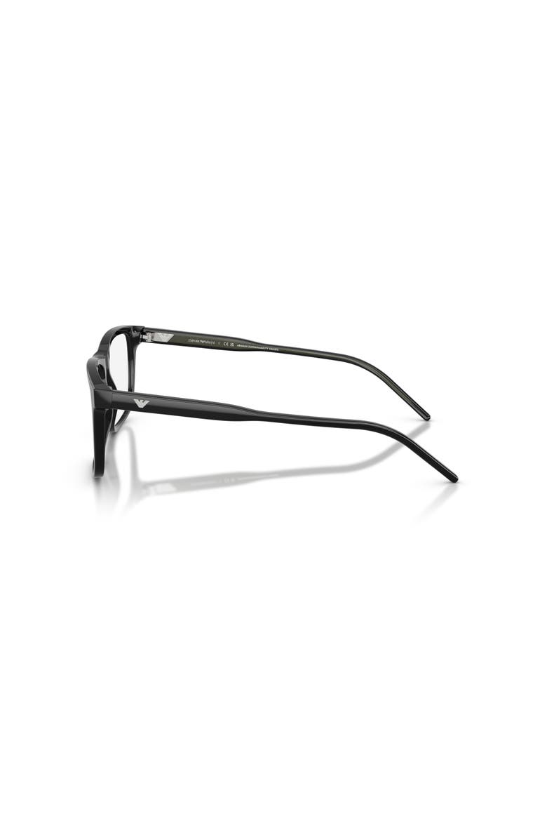 53mm Square optical glasses, Alternate, color, Black