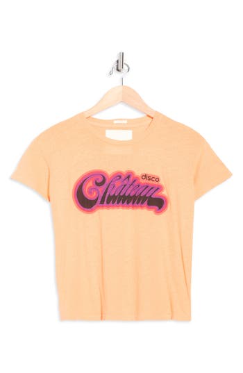 Mother The Sinful Short Sleeve Graphic T-shirt In Orange