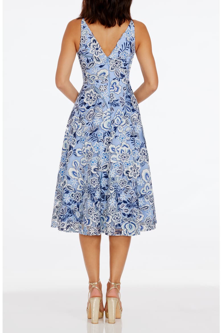 Elisa Cocktail Dress, Alternate, color, BLUE MULTI