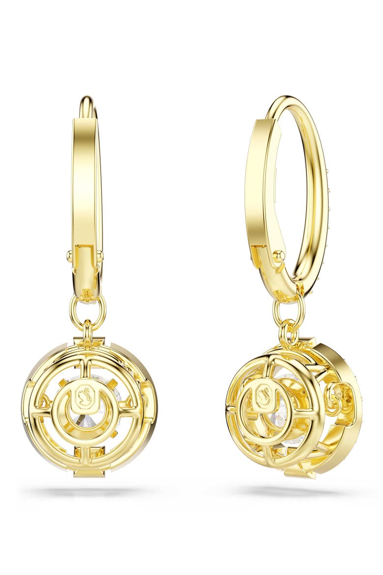 Una Crystal Drop Earrings, Alternate, color, WHITE/ GOLD