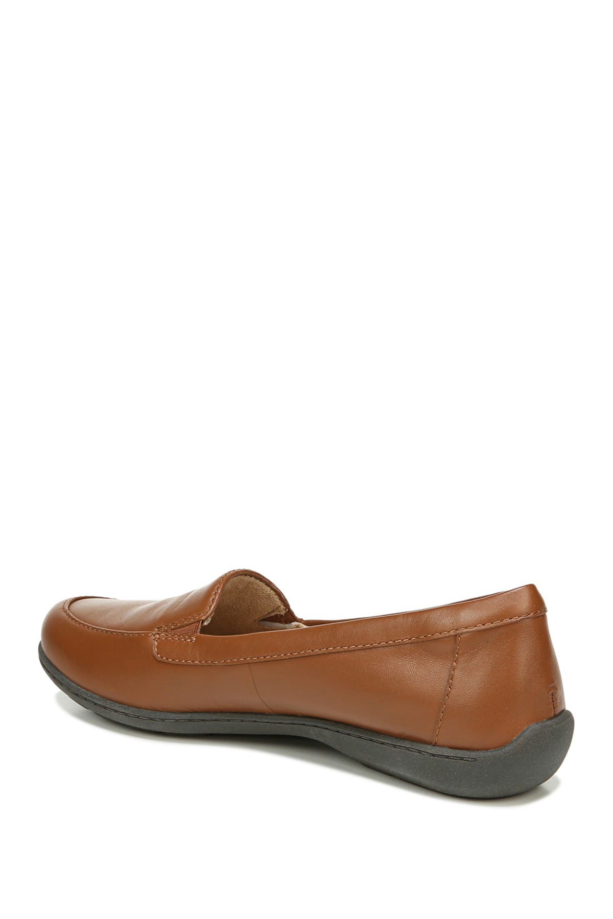 Kacy Leather Slip-On Loafer - Wide Width Available, Alternate, color, BANANA BREAD