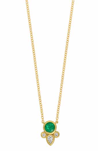 Bony Levy El Mar Emerald & Diamond Pendant Necklace