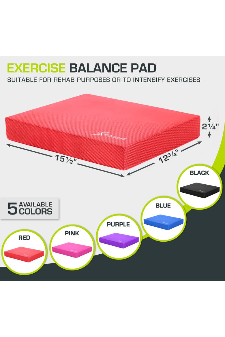 Exercise Balance Pad, 15.5 x 12.75-in, Alternate, color, Red