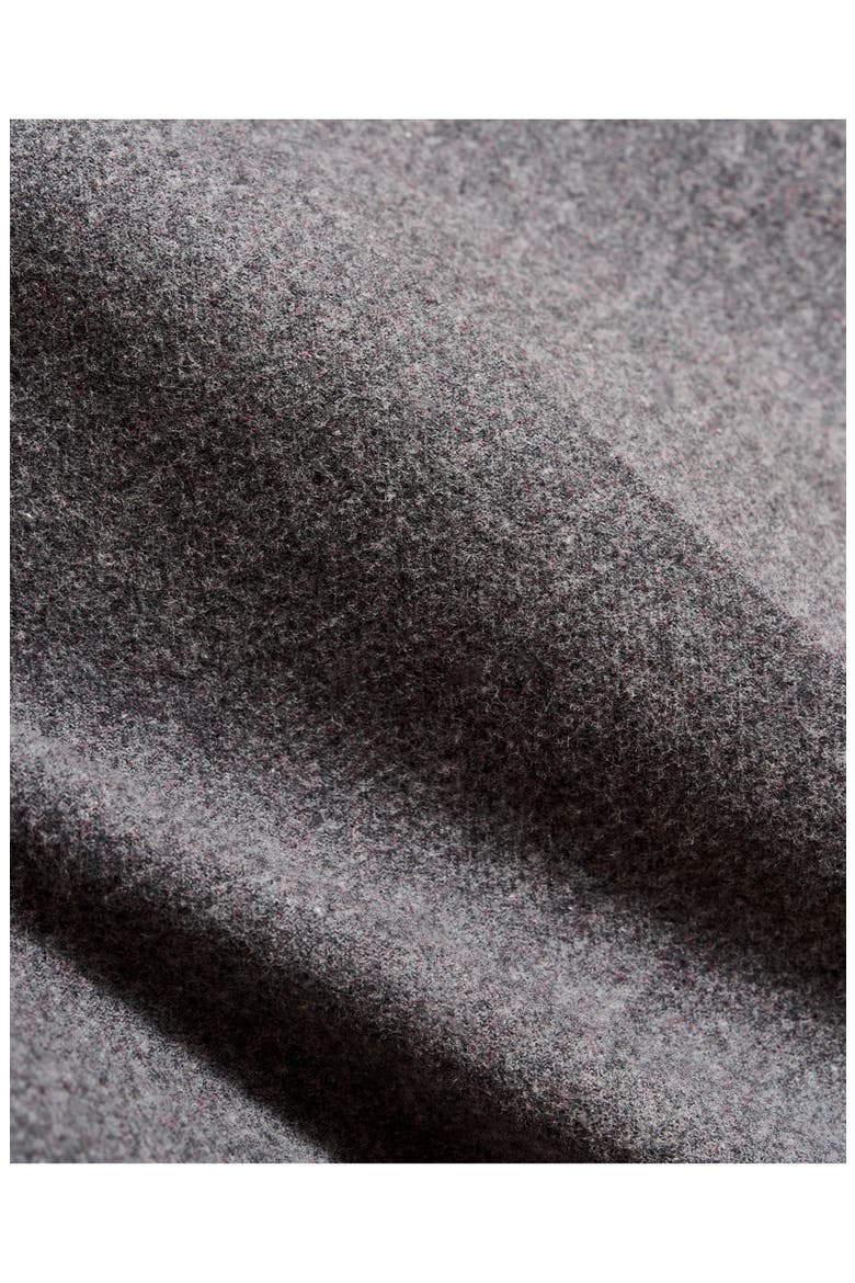 Flat Front Cotton Flannel Dress Pants, Alternate, color, GREY HEATHER