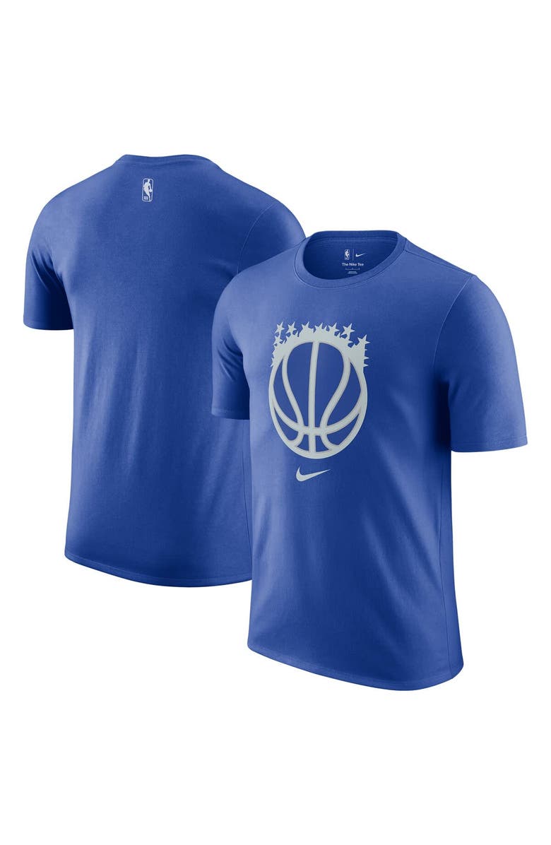 Nike Men's Nike Blue Orlando Magic 2025/26 City Edition Remix Essential Logo T-Shirt, Main, color, Blue