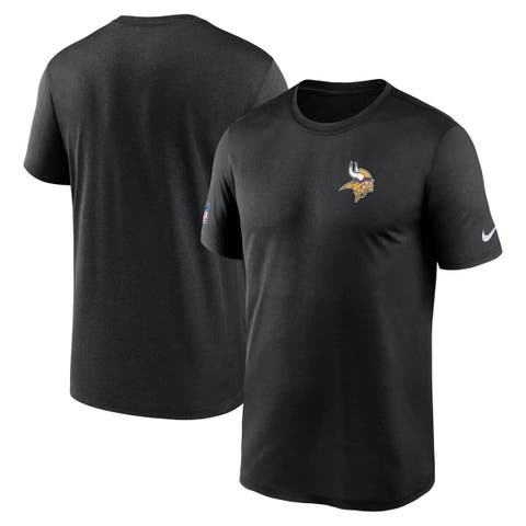 Men's Nike Black Minnesota Vikings Sideline Legend Small Logo Dri-FIT T-Shirt