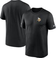 Nike Men's Nike Black Minnesota Vikings Sideline Legend Small Logo Dri-FIT T-Shirt