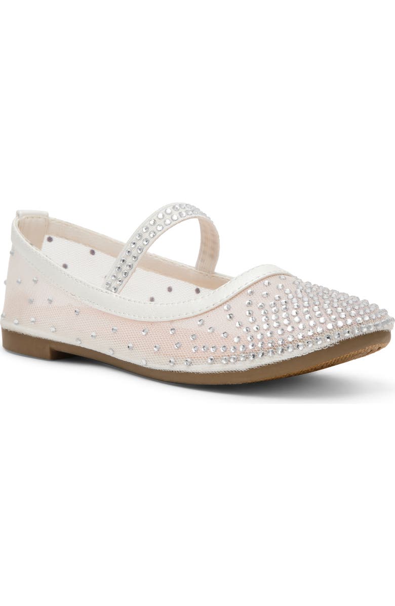 DV by Dolce Vita Kids' Whirl Embellished Flat, Main, color, White