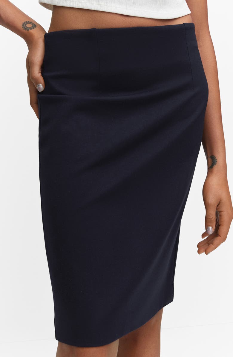 MANGO Knit Pencil Skirt, Alternate, color,