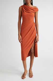 Ramy Brook Benja Asymmetric Ruched Dress