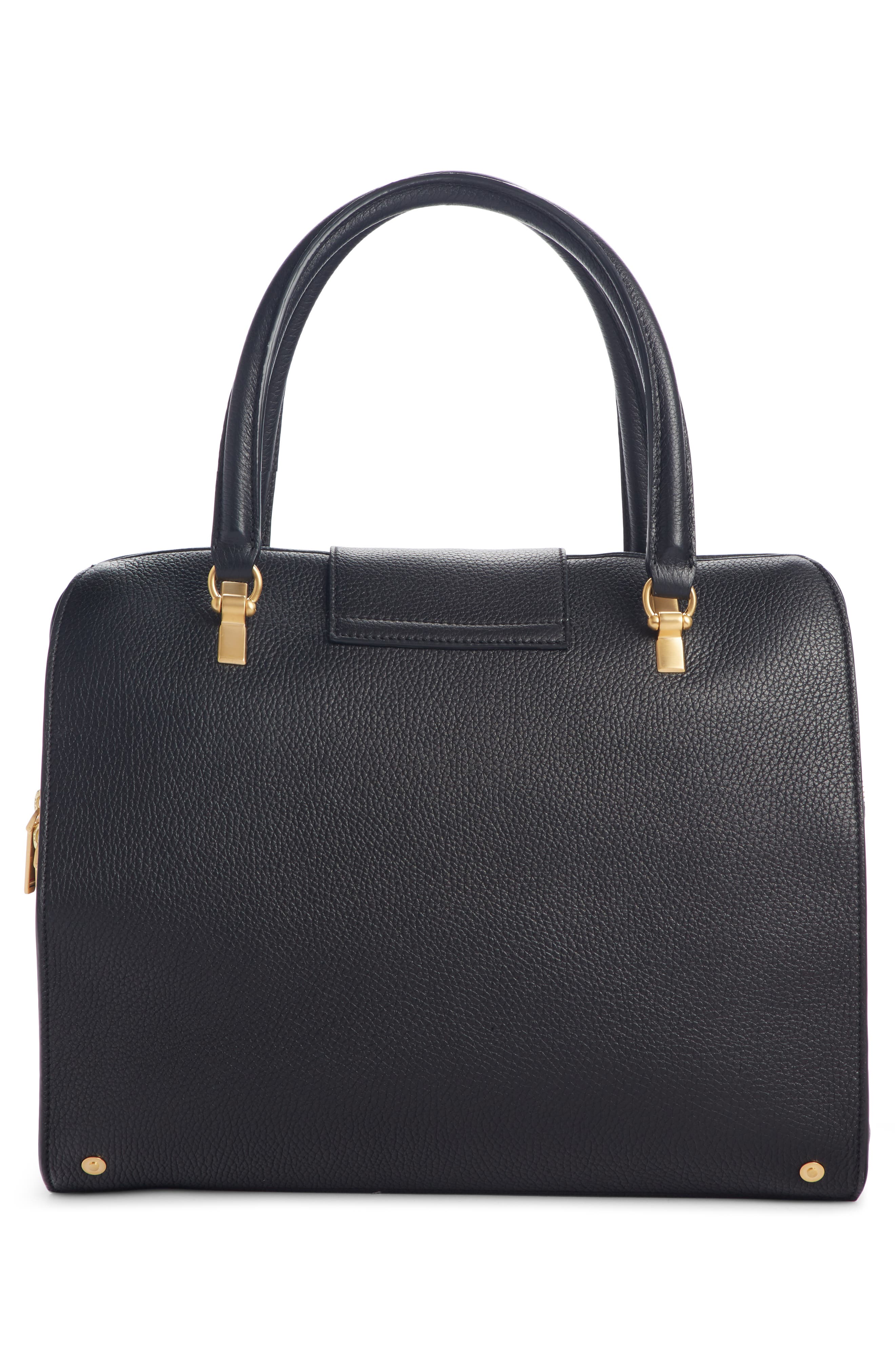 Thom Browne Mrs. Thom Deerskin Leather Shoulder Bag, Alternate, color, 