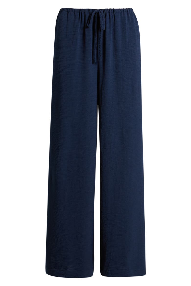 Relaxed Drawstring Waist Pants, Alternate, color, NAVY