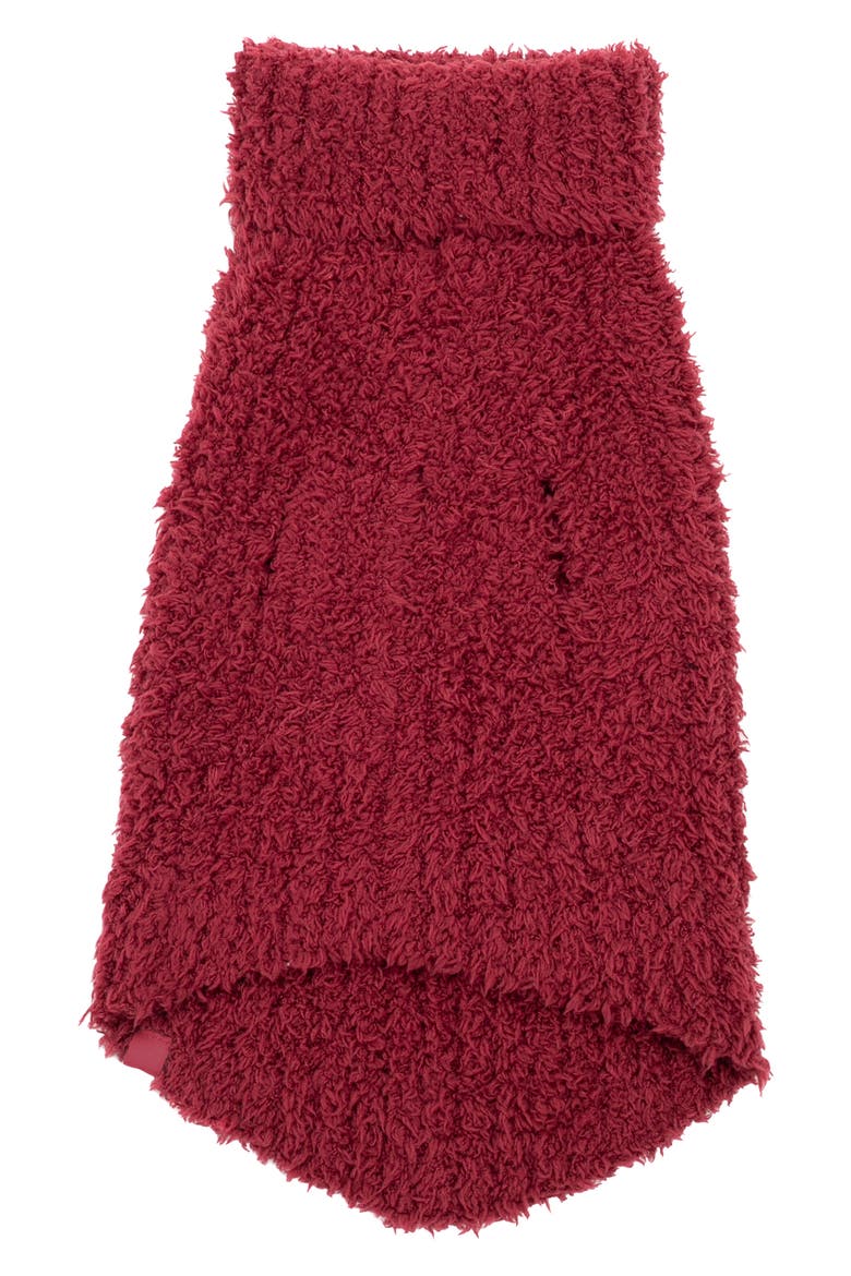 CozyChic™ Ribbed Dog Sweater, Alternate, color, CRANBERRY