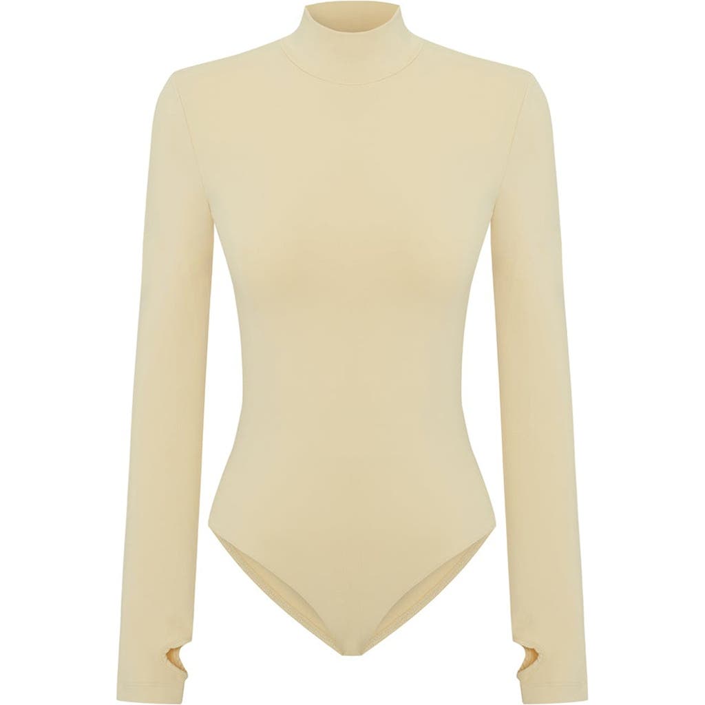 Pcfg Cotton High Neck Bodysuit In Animal Print