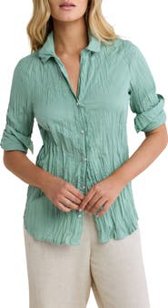 nz BY NIC AND ZOE Core Cotton Long Sleeve Button-Up Shirt
