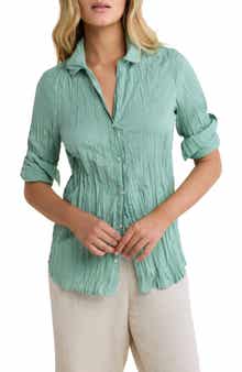 Core Cotton Long Sleeve Button-Up Shirt