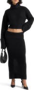 Manière De Voir Lyra Knit Maxi Skirt with Foldover