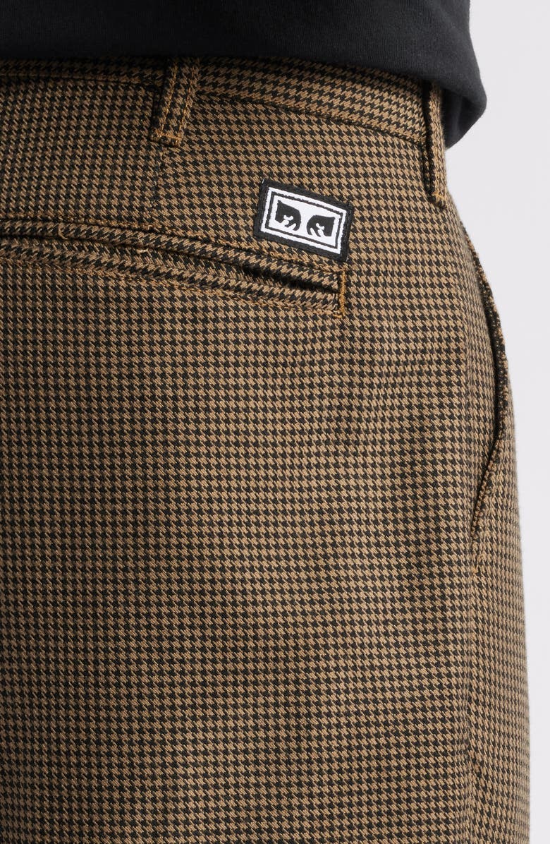 Obey Fubar Pleated Houndstooth Pants, Alternate, color, 